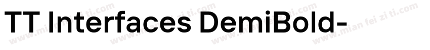 TT Interfaces DemiBold字体转换